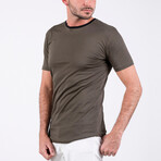 Gary O Neck T-Shirt // Military Green (M)