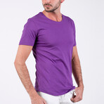 Arjun O Neck T-Shirt // Purple (L)
