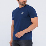 Zack O Neck T-Shirt // Navy (S)