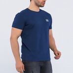 Zack O Neck T-Shirt // Navy (S)