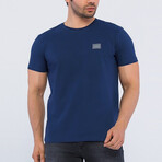 Zack O Neck T-Shirt // Navy (S)