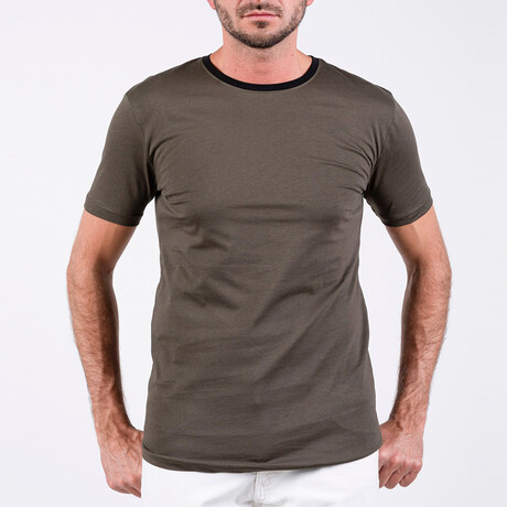 Gary O Neck T-Shirt // Military Green (S)