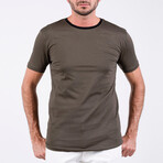 Gary O Neck T-Shirt // Military Green (M)