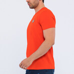 Theo O Neck T-Shirt // Red (3XL)