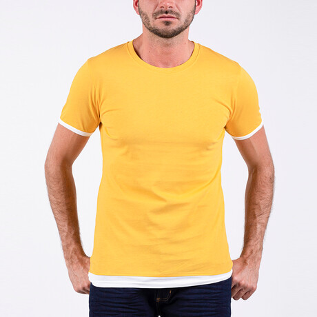 Darren O Neck T-Shirt // Yellow (S)