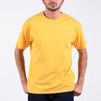 Carlos O Neck Oversize T-Shirt // Yellow (L)