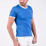 Justin O Neck T-Shirt // Blue (M)