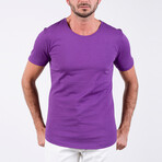 Arjun O Neck T-Shirt // Purple (L)