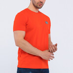 Theo O Neck T-Shirt // Red (3XL)