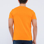 Calvin O Neck T-Shirt // Orange (3XL)