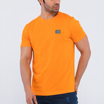 Calvin O Neck T-Shirt // Orange (3XL)