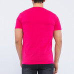 Side Logo Crewneck T-Shirt // Pomegranate (M)