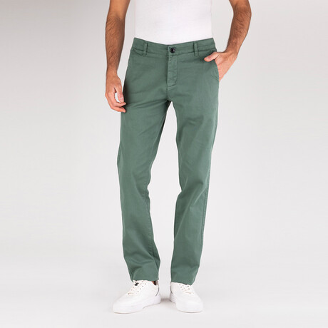 Dennis Side Pocket Chino Pants // Green (31WX34L)