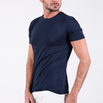 Jamal O Neck T-Shirt // Navy (M)