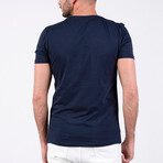 Jamal O Neck T-Shirt // Navy (M)