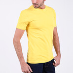 Fabian O Neck T-Shirt // Yellow (XL)