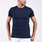 Jamal O Neck T-Shirt // Navy (M)