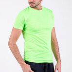 Crewneck T-Shirt // Neon Green (2XL)