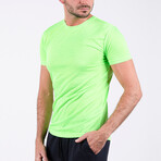 Crewneck T-Shirt // Neon Green (S)