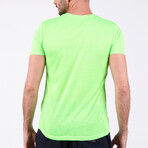 Crewneck T-Shirt // Neon Green (2XL)