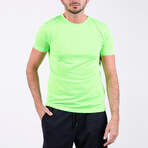 Crewneck T-Shirt // Neon Green (M)