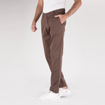 Allen Side Pocket Chino Pants // Brown (33WX34L)