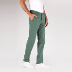 Slit Pocket Chino Pants // Green (32WX34L)