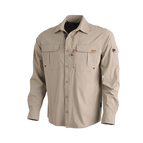 Outdoor Shirt with Pockets // Beige (XS)