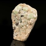Green Apophyllite on Stilbite