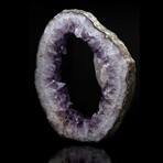 Amethyst Geode Slice with Calcite Formation