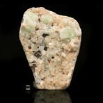 Green Apophyllite on Stilbite
