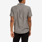 Hughes Short Sleeve Button Up Shirt // Vintage Black (M)