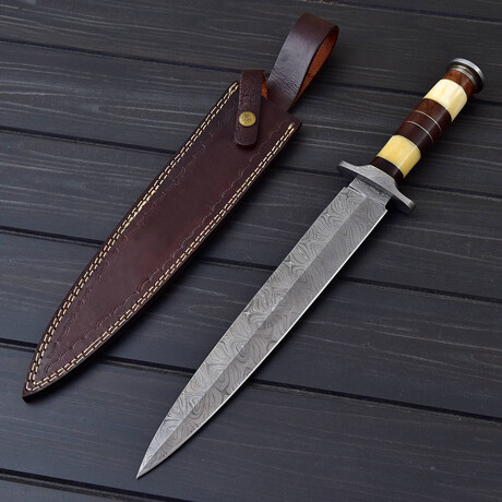 Damascus Bone Dagger