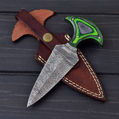 Damascus Push Dagger // 3013