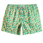 5.5" Swim Trunks // Green Palette (L)