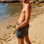 5.5" Swim Trunks // 4 Way Stretch // Coconut Tree (XS)