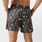 5.5" Swim Trunks // 4 Way Stretch // Coconut Tree (XS)