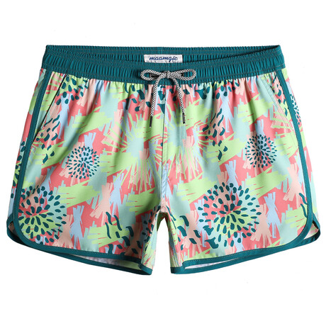4.5" Swim Trunks // Vintage Stretch // Bright Fireworks (XS)