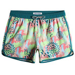 4.5" Swim Trunks // Vintage Stretch // Bright Fireworks (L)