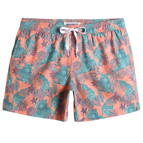 5.5" Swim Trunks // 4 Way Stretch // Jungle Tiger (XS)