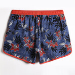 4.5" Swim Trunks // Vintage Stretch // Night Elf Flower (M)