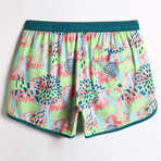 4.5" Swim Trunks // Vintage Stretch // Bright Fireworks (L)