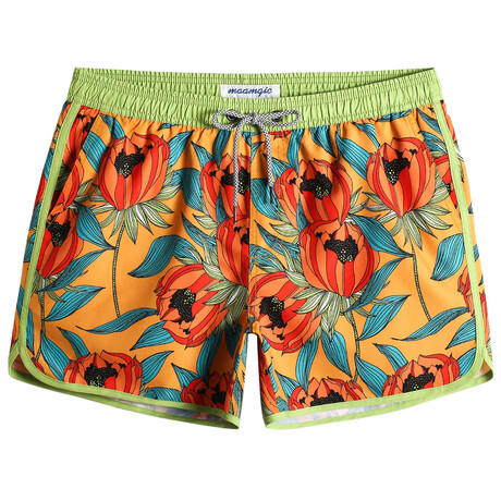 4.5" Swim Trunks // Vintage Bright Summer (XS)
