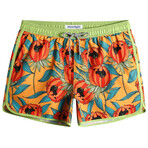 4.5" Swim Trunks // Vintage Bright Summer (M)