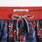 4.5" Swim Trunks // Vintage Stretch // Night Elf Flower (M)