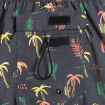 5.5" Swim Trunks // 4 Way Stretch // Coconut Tree (XS)