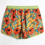 4.5" Swim Trunks // Vintage Bright Summer (M)