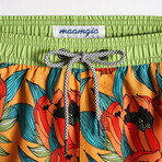 4.5" Swim Trunks // Vintage Bright Summer (M)