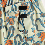 4.5" Swim Trunks // Vintage Stretch // Orange Flower (M)