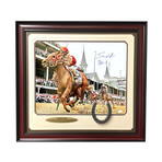 Sonny Leon // Rich Strike Kentucky Derby 16x20 Photo // Signed + Framed // "80/1" Inscription